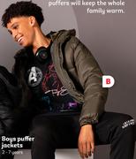 Boys Puffer Jackets 7-14 Years-Each