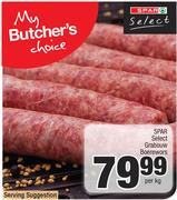 Spar Select Grabouw Boerewors-Per Kg