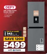 Defy 226Ltr Fridge Freezer (Metallic) DAC449