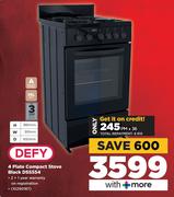 Defy 4 Plate Compact Stove (Black) DSS5554