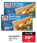 Sea Harvest Fish Friday-600g Each