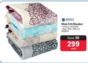 Sesli Mink Frill Blanket-Each