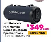 Volkano Mini Mamba Series Bluetooth Speaker Black-Each