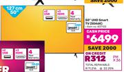 Hisense 50"(127cm) UHD Smart TV 50A6K