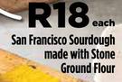 San Francisco Sourdough Made With Stone Ground Flour-Each