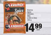 Knorrox Spice Chicken, BBQ Or All In One-350g Each