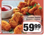 Crumbed Chicken Nuggets Or Steaklets-Per Kg