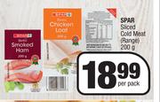 Spra Sliced Cold Meat Range-200g Per Pack
