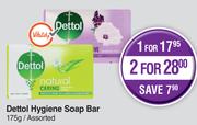 Dettol Hygiene Soap Bar Assorted-For 1 x 175g