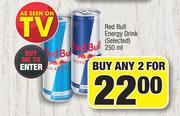 Red Bull Energy Drink (Selected)-For Any 2 x 250ml