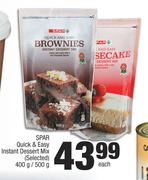 Spar Quick & Easy Instant Dessert Mix-400g/ 500g Each