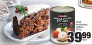 Spar Whole Pitted Lychees-565g Each