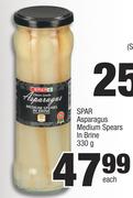 Spar Asparagus Medium Spears In Brine-330g Each