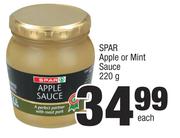Spar Apple Or Mint Sauce-220g Each