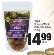 Spar Spanish Whole Calamata Olives-200g Each