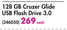 SanDisk 128GB Cruzer Glide USB Flash Drive 3.0 346050