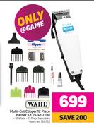 Wahl Multi Cut Clipper 12 Piece Barber Kit 9247-2316