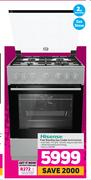 Hisense Free Standing Gas Cooker HC63112AXZA