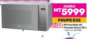 Defy Microondas de Funcao Unica 30L