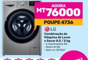 LG Combinacao de Maquina de Lavar e secar 8.5/5Kg