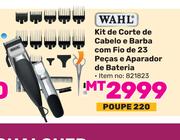 Wahl Kit de Corte de Cabelo e Barba com fio de 23 Pecas e Aparador de Bateria