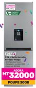 Defy 226L Satin Metallic Freezer Fridge
