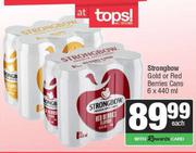 Strongbow Gold Or Red Berries Cans-6 x 440ml Each