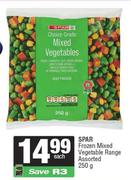 Spar Frozen Mixed Vegetable Range Assorted-250g Each
