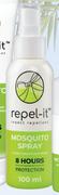 Repel-It Mosquito Mist Spray-100ml Each