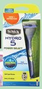 Schick Hydro5 5-Blade Razor 1 x Handle Plus 1 x Cartridge Plus 1 x AA Battery-Each