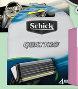 Schick Quattro 4 Blade Cartridges (4 Pack)-Each