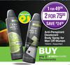 Dove Anti-Perspirant Deodorant Body Spray For Men Or Women Assorted-150ml Each