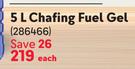 Bakers Chefs Chafing Fuel Gel-5Ltr Each