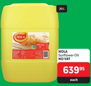 Nola Sunflower Oil-20L Each