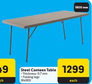 Steel Canteen Table