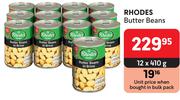 Rhodes Butter Beans-12 x 410g
