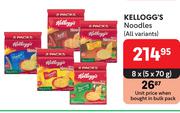 Kellogg's Noodles (All Variants)-8 x 5 x 70g