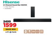 Hisense 2.1 Channel Sound Bar HS2100