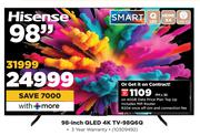 Hisense 98-Inch QLED 4K TV-98Q6Q-On 40GB Data Price Plan Top Up