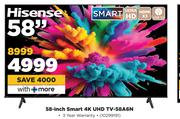 Hisense 58-Inch Smart 4K UHD TV-58A6N