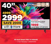 Hisense 40-Inch Smart FHD TV-40A4Q