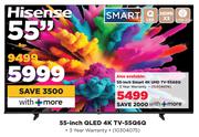 Hisense 55-Inch Smart 4K UHD TV-55A6Q