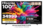Hisense 100-Inch Smart QLED TV-Q7Q-On 100GB Data Price Plan Top Up