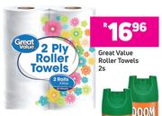 Great Value Roller Towels-2's Pack