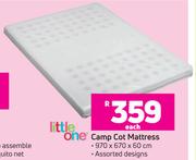 Little One Camp Cot Mattress-Each