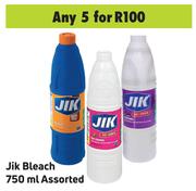 Jik Bleach 750 ml Assorted- For Any 5