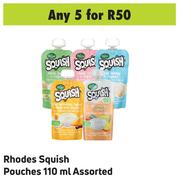 Rhodes Squish Pouches 110 ml Assorted- For Any 5