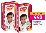 Huggies Gold Jumbo Pack (Assorted Sizes)- For Any 2