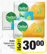 Dettol Hygiene Soap Assorted-For Any 3 x 175g