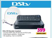 Dstv HD Decoder Installed